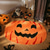 billige Halloween soverom-Gresskar baderomstepper til Halloween, søte gresskarformede tepper, maskinvaskbare oransje baderomstepper, badekar stue soverom barnerom kjøkkendekorasjon, tepper i gave