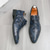 tanie Buty mnicha-brązowe buty typu monk strap z nadrukiem węża dla mężczyzn – klasyczne buty formalne z nowoczesnym akcentem, idealne do pracy lub na wieczór