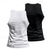 cheap Tank Tops-Men&#039;s Tank Top Vest Top Undershirt Sleeveless Shirt Sleeveless Crew Neck Summer Plain Fashion Designer Basic 2 Piece Vacation Street Going out Black White Black+White Top Tee for Men