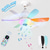 cheap Ceiling Fan Lights-50cm Modern Ceiling Fan Light with 6 Blades, Remote Control RGB Dynamic Lighting Bluetooth Speaker 3 Speed  Color Temp Settings for Kids Bedroom, Game Room Party Decor