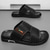 ieftine Sandale de vacanță-Sandale slip-on maro pentru bărbați, cu decupaje, din piele ecologică moale, de vară, pentru confort în interior, treburi de weekend și utilizare casual în aer liber
