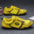 cheap Casual Sneakers-Men's Yellow Sports Sneakers with Black Accents - Lightweight Design, Breathable, Ideal for Running, Sports and Active Lifestyle