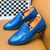 abordables Mocasines-Mocasines metálicos dorados brillantes para hombre: zapatos de vestir de piel sintética de moda para fiestas, recepciones de boda, presentaciones en el escenario, noches de graduación y eventos en clubes nocturnos.