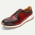 abordables Baskets en cuir haut de gamme-Baskets décontractées en cuir rouge de qualité supérieure pour hommes avec amorti doux et semelle extérieure durable - design élégant et confortable, idéal pour un usage quotidien et des sorties de week-end