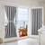 cheap Door Curtains-Blackout Window Curtains, Farmhouse Thermal Insulated Noise Reducing Privacy Faux Linen Patio/French/Glass Door Curtain Panel, 1 Panel