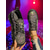 cheap Nightlife Party-Women&#039;s Sparkling Rhinestone Sneakers with Silver Accents, Platform Lace-Up Shoes for Nightlife Parties and Glamorous Looks