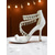 economico cocktail-sandali bianchi con tacco a spillo da donna, scarpe eleganti aperte con cinturini con frange di cristallo per eventi formali e feste serali