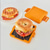 preiswerte Barausstattung-Toastie-Sandwichmaker für die Mikrowelle, antihaftbeschichtete Sandwich-Grillpfanne für die Mikrowelle für ein schnelles Frühstück, benutzerfreundlicher Brottoaster mit Farbbox, tragbares Küchengerät