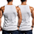 cheap Tank Tops-Men&#039;s Tank Top Vest Top Undershirt Sleeveless Shirt Sleeveless Crew Neck Summer Plain Fashion Designer Basic 2 Piece Vacation Street Going out Black White Black+White Top Tee for Men