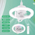 abordables Plafonniers à intensité variable-Ventilateur d&#039;aromathérapie rotatif à 360 degrés avec télécommande, 3 vitesses de vent, minuterie de 4 heures, changement de couleur RVB E27 pour chambre à coucher