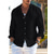 economico Vacanza-Per uomo Camicia Camicia di lino Camicia Estiva Abbigliamento da spiaggia Camicia con Bottoni Semplice Vacanza Crociera Nero Bianco Rosa Blu Manica Lunga Colletto Primavera &amp; Estate Abbigliamento