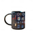 abordables Tazas-Taza con panel de instrumentos de cabina de nave espacial, taza de café de cerámica negra de 330 ml/12 oz, taza de regalo creativa para piloto aeroespacial para entusiastas del vuelo, ingenieros,