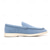 billige Casual loafers-Herre lyseblå slip-on casual loafers – pustende flate sko i semsket skinn med polstret såle for vårantrekk, daglig pendling og avslappede byturer