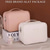 cheap Jewelry &amp; Cosmetic Storage-3-in-1 Multifunctional PU Cosmetic Bag, Large Capacity and Premium Portable Makeup Brush Organizer, Travel Makeup Case, Mother&#039;s Day Gift for Wome