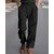 cheap Business-Men&#039;s Linen Pants Trousers Summer Pants Beach Pants Pocket Elastic Waist Drawstring Plain Comfort Breathable Vacation Daily Holiday Hawaiian Boho Black White