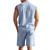 cheap Men&#039;s Tee Sets-Men&#039;s T-shirt Suits 2 Pieces Outfits Tee &amp; Shorts Sleeveless Lapel Summer Plain Fashion Casual 2 Piece Vacation Daily Wear Going out Black White Yellow Top Tee for Men