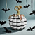 cheap Halloween-Charming Black &amp; White Plaid Pumpkin Figurine - Resin Autumn Tabletop Decor, Perfect for Thanksgiving &amp; Halloween, Versatile Indoor/Outdoor Home Centerpiece
