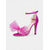 cheap Nightlife Party-Women&#039;s Hot Pink Bow High Heel Sandals - Elegant Stiletto Party Shoes with Ankle Strap for Nightlife and Club Outfits