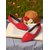 cheap Women&#039;s Flats-Women&#039;s Red Pointed Toe Faux Suede Flats – Comfy Picnic Shoes for Fall Afternoons, Lawn Reading and Outdoor Coffee Dates