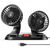 cheap Decorative Lights-Car Fan Dual Head,USB Fan for Car - Brushless Motor(2025 Upgraded),Car Fans that Blow Cold Air - 3 Speeds, 360 Rotation, for Car Dashboard, SUV/RV/Truck/Sedan/Cruise/Office