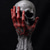 cheap Halloween-Resin Skull Head Sculpture Handheld Resin Skeleton Craft Gothic Decoration,Horrible Halloween Skeleton Skull, Realistic Human Bones Skull Model for Haunted House