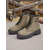 preiswerte Kampfstiefel-Damen-Kampfstiefel mit Schnürung und seitlicher Schnalle – strapazierfähige Anti-Rutsch-Sohle, lässiger Outdoor- und Farm-Stil, perfekt für Herbst und Winter