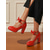 preiswerte Retro-Stil der 1950er Jahre-Hellblaue Mary-Jane-Pumps mit Plateausohle für Damen – klobige Blockabsätze im Lolita-Stil der 1950er Jahre mit Knöchelriemen und Schleife, perfekt für Hochzeiten, Cosplay und elegante Abendpartys