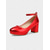 abordables Estilo Disco y Hippie de los años 70-Zapatos de tacón cuadrado con plataforma dorada para mujer, años 80: zapatos de fiesta retro con tira en el tobillo y punta redonda brillante para discotecas, bailes y cócteles.