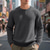 voordelige Basis Sweatshirts-Voor heren Sweatshirt Zwart Wit Leger Groen Khaki Donkergrijs Strakke ronde hals Effen Jacquard Geribd Met Textuur Brei-textuur Sport &amp; Outdoor Dagelijks Feestdagen Polyester Streetwear Basic Casual