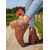 cheap Ankle Boots-Women's Brown Faux Leather Ankle Boots – Low Heel Side Zip Buckle Booties for Fall Outings, Country Walks and Daily Wear