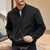 preiswerte Faux-Suede-Jacken-Herren Imitat-Lederjacke Freizeitjacke Urlaub Täglich Warm Tasche Herbst Winter Einfach Mode Klassisch Stehkragen Regulär Schwarz Marineblau Blau Khaki Armeegrün Jacken
