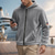 cheap Basic Hoodies-Men's Hoodie Full Zip Hoodie Polar Fleece Fleece Jacket Fleece Hoodie Black Navy Blue Khaki Gray Hooded National Flag Pocket Sports &amp; Outdoor Daily Holiday Polyester Streetwear Basic Casual Fall