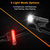 cheap Work Lights-Ultra Bright USB Rechargeable Bike Light Set, Powerful Bicycle Front Headlight and Back Taillight, 4 Light Modes, Easy to Install for Men Women Kids Road Mountain Cycling Black