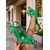 billige Slingback-pumper-Grønne slingback kitten heels til dame med strass-sløyfe – elegante pumps med spiss tå for daglige sammenkomster, fester og formelle anledninger