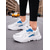 cheap Women&#039;s Sneakers-Women&#039;s Chunky White and Green Sneakers – Breathable Mesh Lace-Up Platform Trainers, Casual Sport Running Shoes for Walking, Travel and Streetwear
