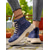 cheap Combat Boots-Women’s Tie-Dye Denim Combat Boots – Chunky Lace-Up Streetwear Ankle Boots for Fall Hiking, Farm Days &amp; Urban Outfits