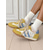 abordables Zapatillas de mujer-Zapatillas retro con cordones en amarillo y azul para mujer, zapatos casuales vintage para atuendos diarios y citas románticas