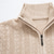 preiswerte Herrenpullover-Herren Pullover Pullover mit Viertelreißverschluss Strickpullover Zopfmuster Stricken Normale Oberteile Gestrickt Einfach Viertelreißverschluss Mode Lässig Urlaub Alltagskleidung Bekleidung Herbst