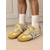 abordables Zapatillas de mujer-Zapatillas retro con cordones en amarillo y azul para mujer, zapatos casuales vintage para atuendos diarios y citas románticas