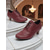 ieftine Victorian și Edwardian-Pantofi Oxford vintage edwardieni pentru femei – pantofi brogue din piele cu șireturi, culoare vișinie, stil retro anii 1900-1910 pentru petreceri cu ceai, reconstituiri istorice și evenimente elegante de seară