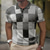 cheap Men&#039;s Color Block Polo-Men&#039;s Plaid Waffle Polo Shirts Golf Shirt Short Sleeve Polo Shirts Collared Shirts Vintage Casual Vacation Wear Formal Wear Festival Wear Buttons 3D Print Blue-Green Light Green Pink