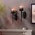cheap Halloween-Black Vintage Candlesticks, Black Crown And Scepter Design Wall-Mounted, Perfect Decoration for Living Room, Courtyard, Bedroom, Staircase, Christmas, Halloween, Valentine&#039;s Day Gift 1PCS