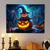 cheap Halloween Wall Tapestries-Halloween LED Canvas Wall Art LED Lighted Up Wall Decor 2AA Battery Operated Lighted Canvas Print LED Light Kitchen Bedroom or Home Decor Waterfall