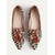 cheap Women's Slip-Ons &amp; Loafers-Women's Leopard Print Tassel Flats - Retro Style Pointed Toe Shoes with Orange Trim and Block Heel for Daily Wear &amp; Casual Outings