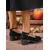 cheap Block Heels-Women’s Black Ankle Strap Chunky Heel Shoes, Casual or Dressy for Work, Dinner and Everyday Use