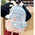 preiswerte Kinder- und Teenager-Rucksäcke-Kawaii-Schulrucksack in Pastellfarben für Mädchen – große Büchertasche mit Plüschtier und Münzfach für Teenager und Schüler
