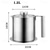cheap Kitchen Utensils &amp; Gadgets-1.2 L/1.7L Stainless Steel Grease Strainer and Container - Large Oil Storage Pot Grease Keeper with Dust-Proof Lid &amp; Easy Grip Handle - for Bacon, Kitchen Cooking or Frying Oil