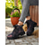cheap Combat Boots-Women’s Tie-Dye Denim Combat Boots – Chunky Lace-Up Streetwear Ankle Boots for Fall Hiking, Farm Days &amp; Urban Outfits