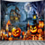 billige halloween veggtepper-Halloween Hengende Tapestry Spøkelseshus Fotografi Bakgrunn Jack O Lantern Veggkunst Stor Tapestry Mural Dekor Teppe Gardin Hjem Soverom Stue Dekorasjon Dødsbilde