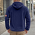 cheap Basic Hoodies-Men's Hoodie Full Zip Hoodie Polar Fleece Fleece Jacket Fleece Hoodie Black Navy Blue Khaki Gray Hooded National Flag Pocket Sports &amp; Outdoor Daily Holiday Polyester Streetwear Basic Casual Fall